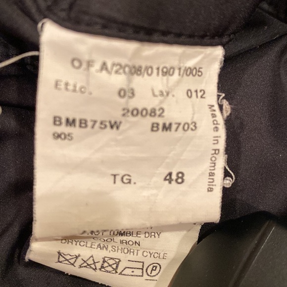 ARMANI Collezioni fabulous unique jacket blue polyester, size M/L - Picture 10 of 13